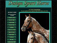 Tablet Screenshot of designsporthorse.com